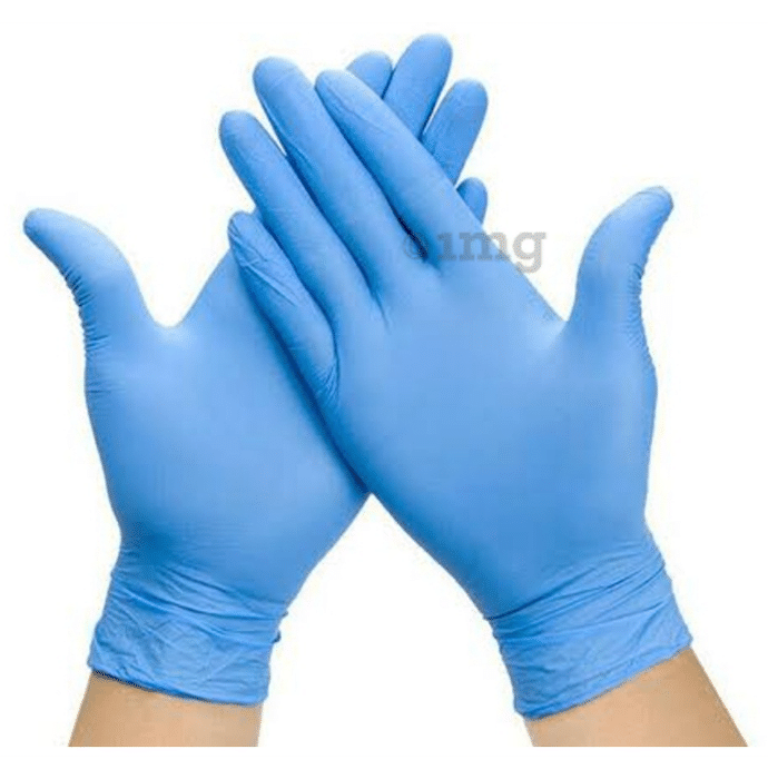 PHS Nitrile Powder Free Hand Glove Medium Blue