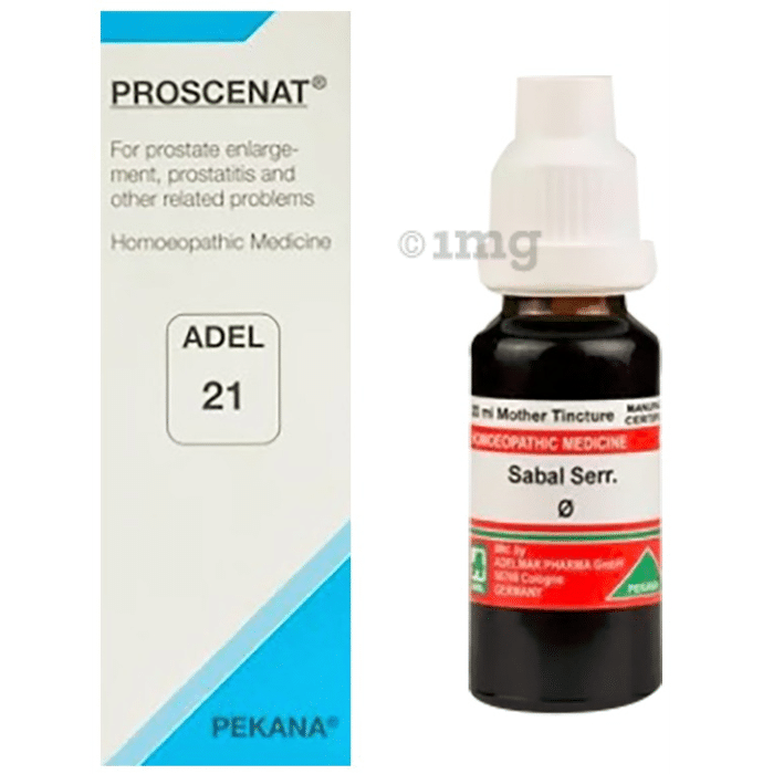 ADEL Men Care Combo Pack of ADEL 21 Proscenat Drop & Sabal Serr. Mother Tincture Q (20ml Each)