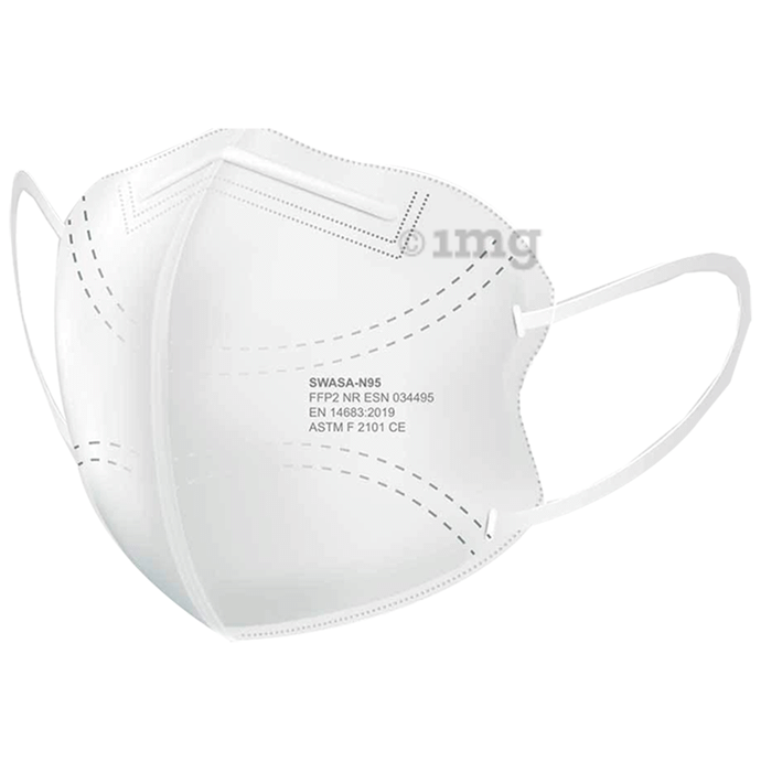Swasa + PM 0.3 N95 FFP2 Anti-Pollution Face Mask White