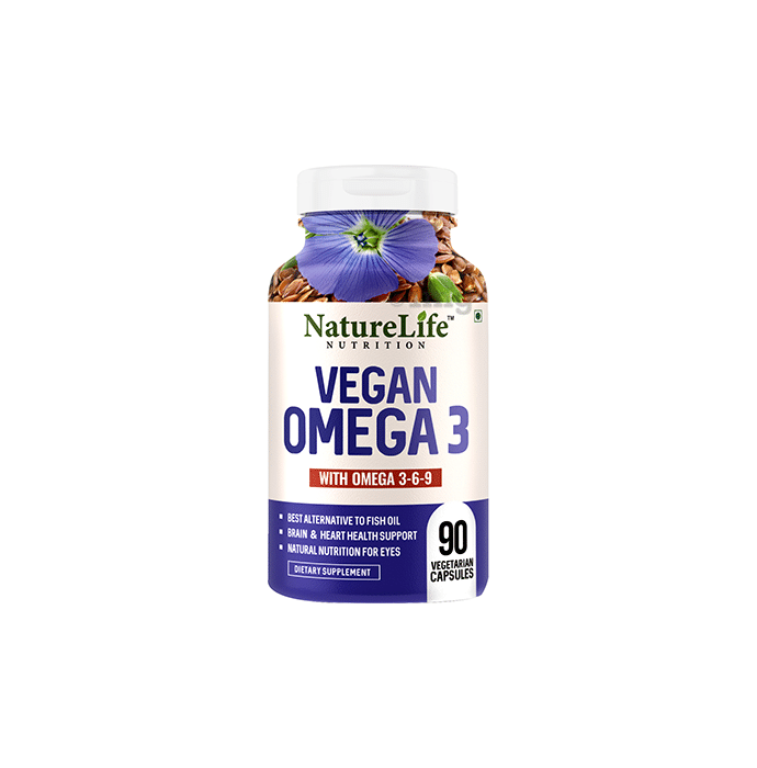 Nature Life Nutrition Vegan Omega 3-6-9 | Veg Capsule for Brain & Heart Health