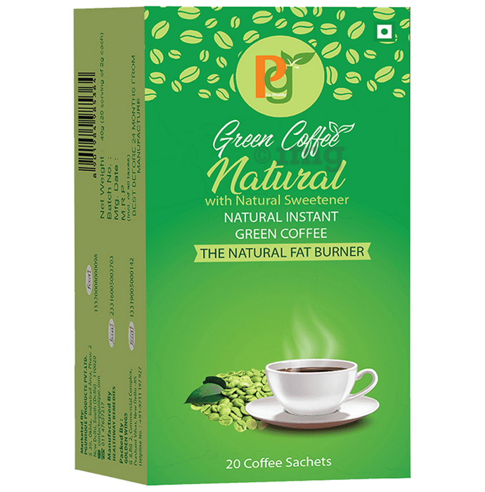 Pg Natural with Natural Sweetener Green Coffee Sachet