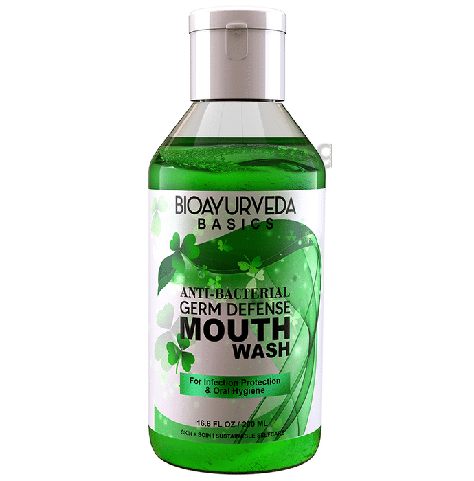 Bioayurveda Basic Anti-Bacterial Germ Defense Mouth Wash