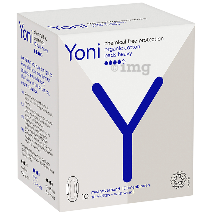 Yoni Organic Cotton Sanitary Pads Heavy