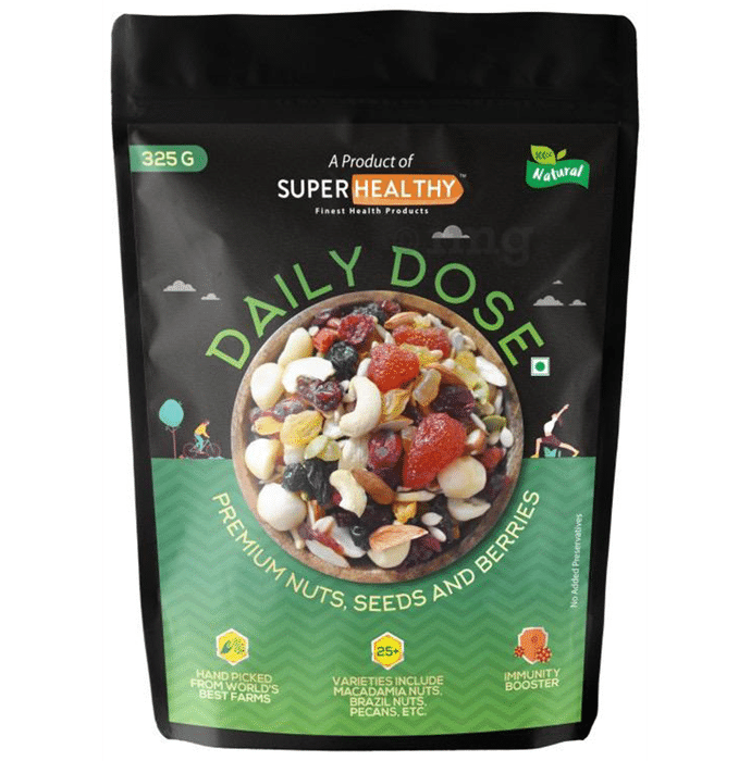 Super Healthy Super Healthy Daily Dose Nuts, Seeds & Berries-Organic Trail Mix, 20+ Varieties like Almonds, Cranberries, Pumpkin Premium
