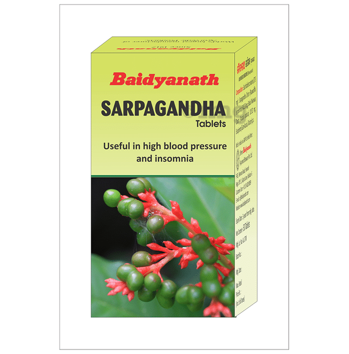 Baidyanath Sarpgandha Tablet | Helps Manage Blood Pressure Levels & Insomnia