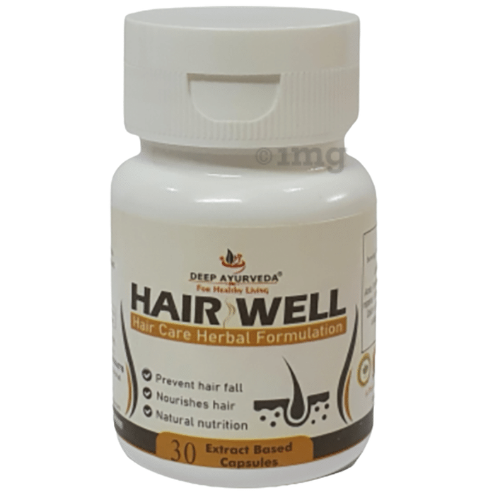 Deep Ayurveda Hair Well Extract Based Capsule