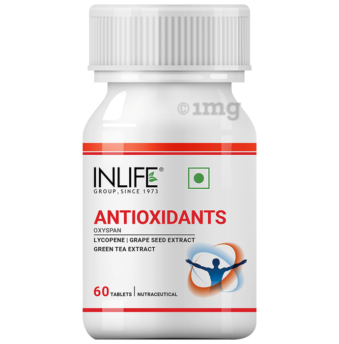 Inlife Antioxidants | With Lycopene, Grape Seed Extract & Green Tea Extract | Tablet