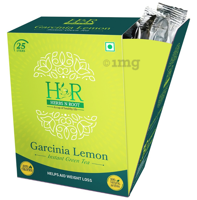 Herbs N Root Garcinia Lemon Instant Green Tea Stick (2gm Each)