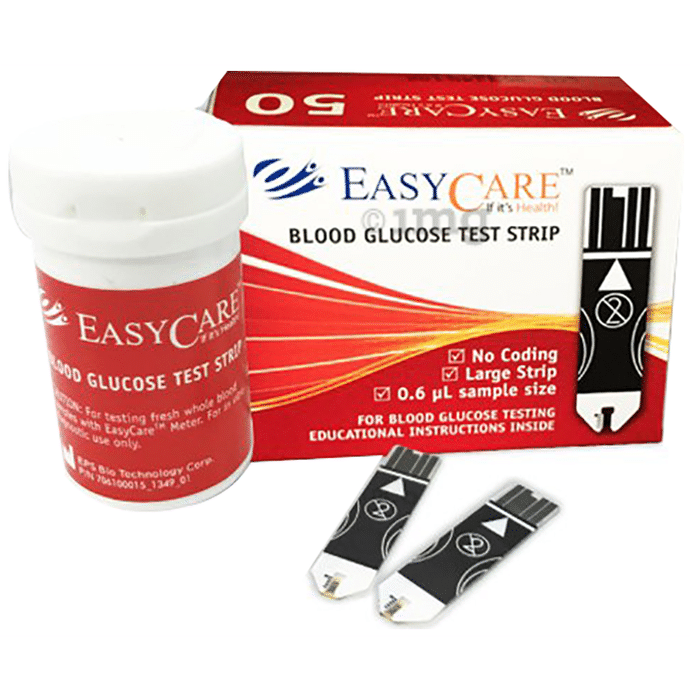 EASYCARE EC-BGM92898 Blood Glucose Test Strip (Only Strips)