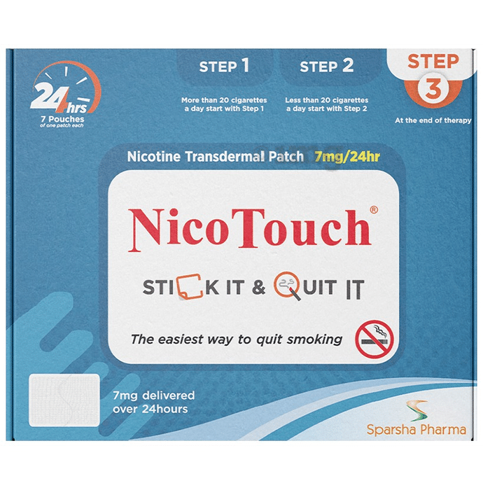 NicoTouch Nicotine Transdermal Patch 7mg/24hr Step 3