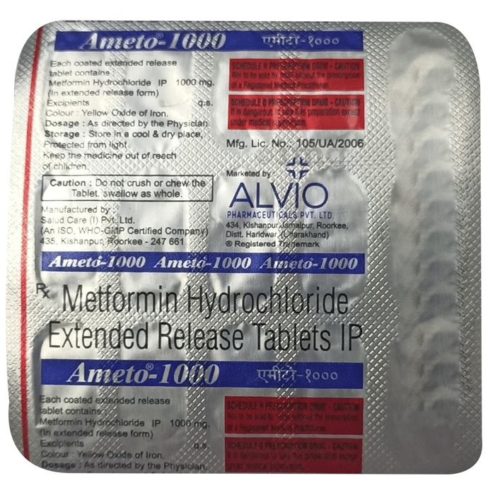Ameto 1000 Tablet ER