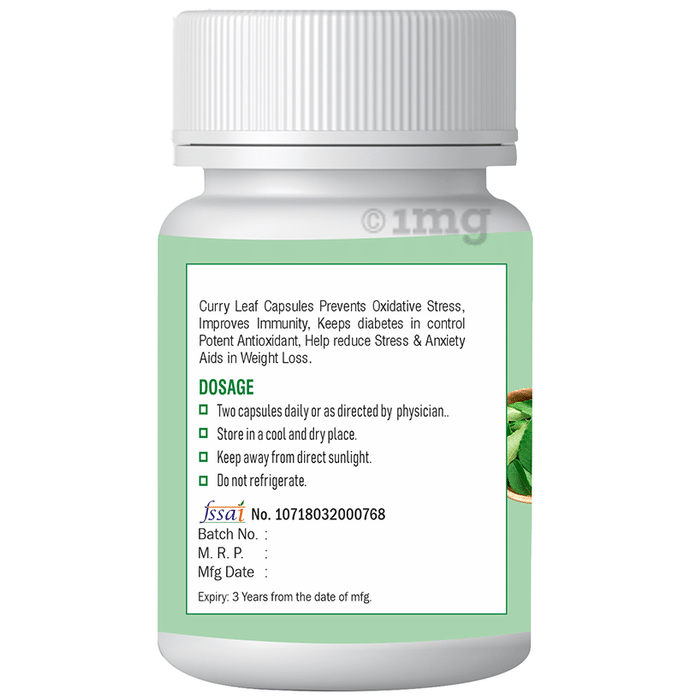 Xovak Pharma Curry Leaf Capsule: Buy bottle of 60 capsules at ...
