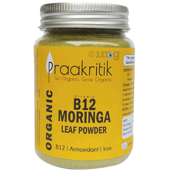Praakritik Organic Vitamin B12 Moringa Leaf Powder