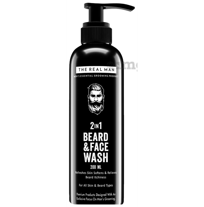 The Real Man 2in1 Beard & Face Wash