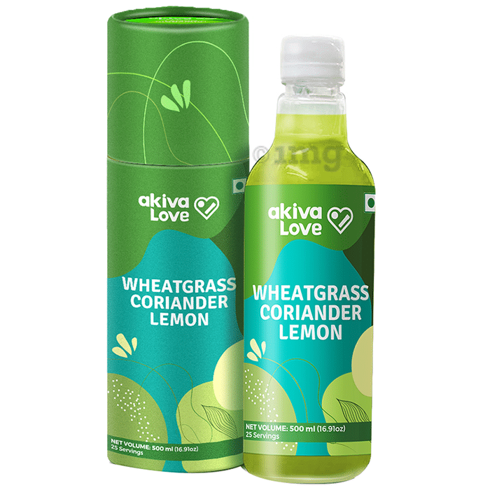 Akiva Love Wheatgrass Coriander Lemon Juice