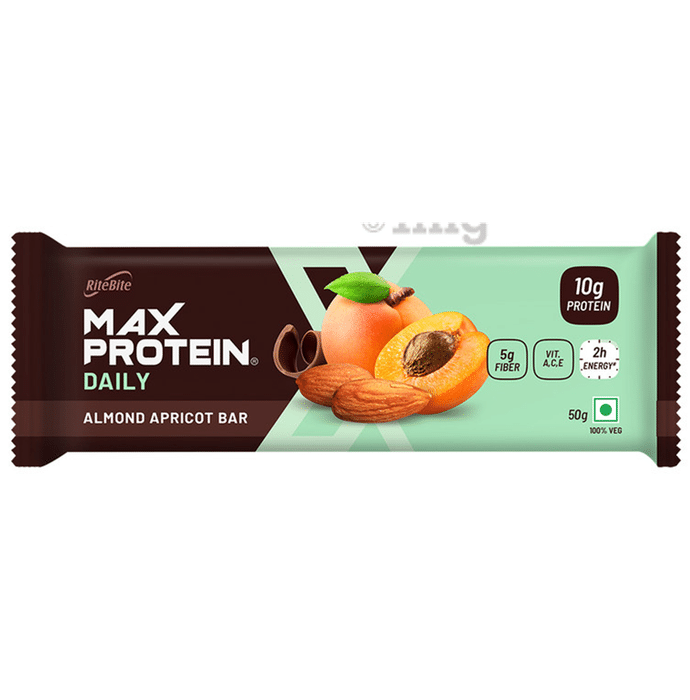 RiteBite Almond Apricot Max Protein Daily Bar (50gm Each): Buy packet ...