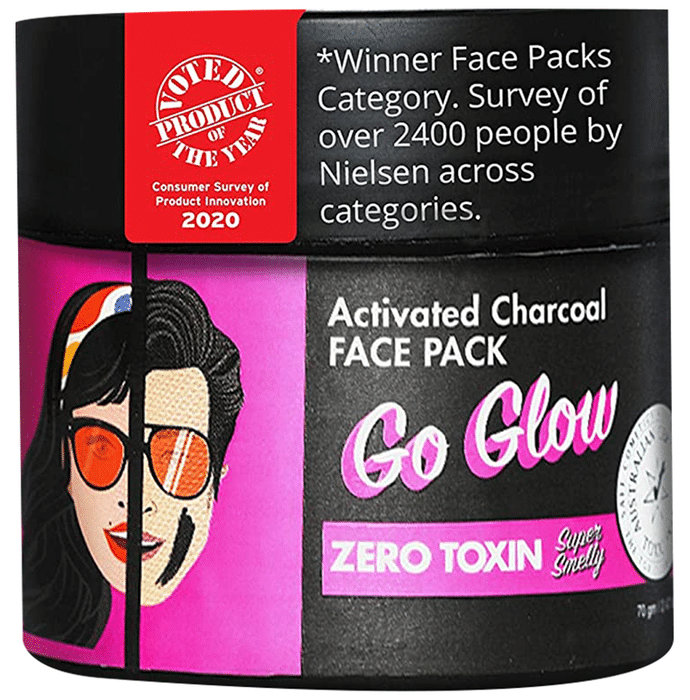 Super Smelly Zero Toxin Go Glow Activated Charcoal Face Pack