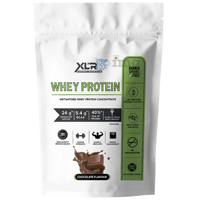 XLR8 Sports Nutrition Whey Protein Instantised Whey Protein Concentrate Chocolate