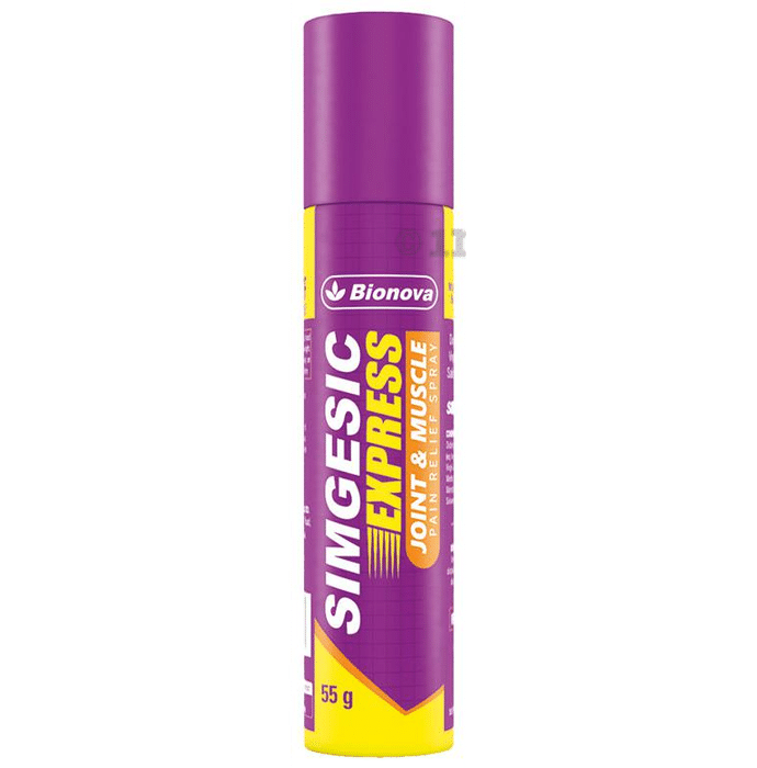 Bionova Simgesic Express Joint & Muscle Pain Relief Spray