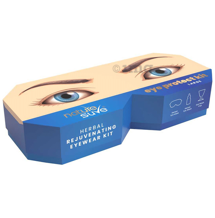 Nature Sure Large Eye Protect Mask,  Herbal Eye Wash(30ml) and Eye Wash Cup Kit