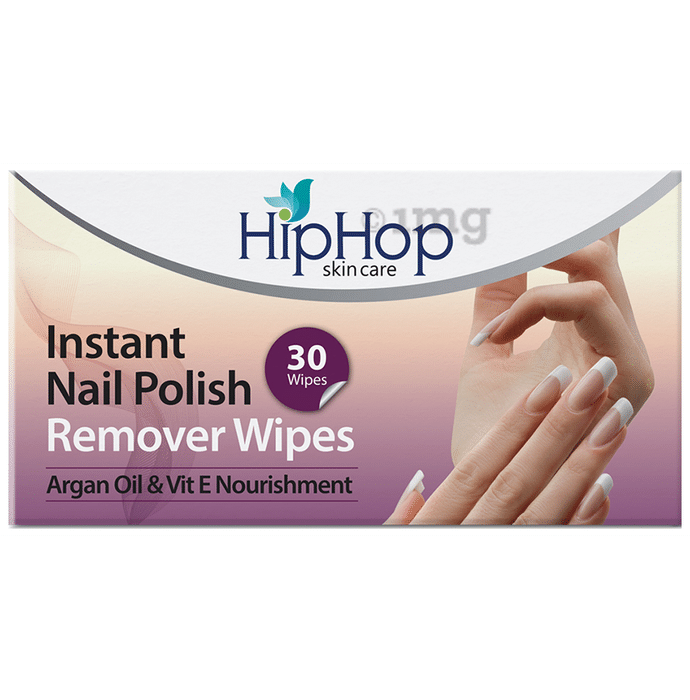 Hiphop Skincare Instant Nail Polish Remover Wipes: Buy box of 30 wipes at  best price in India | 1mg