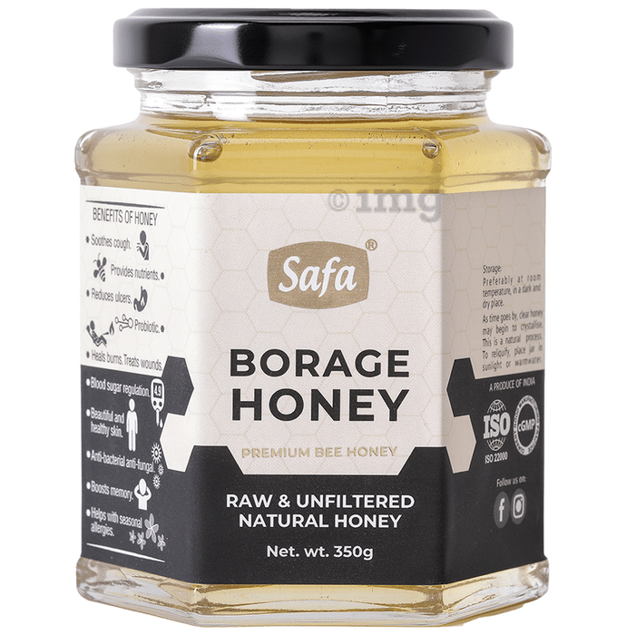 Safa Borage Premium Bee Honey Raw and Unfiltered Natural Honey