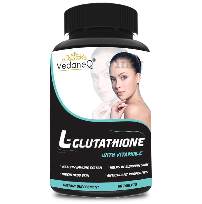 Vedaneq L-Glutathione with Vitamin C for Skin & Immunity | Tablet