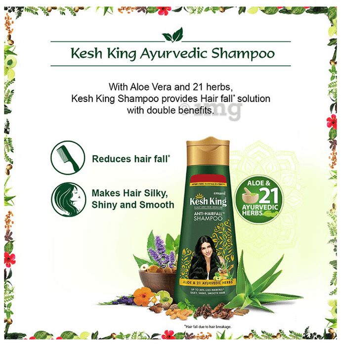 Kesh King Ayurvedic Anti Hairfall Hair Oil (100 ml) + Free Shampoo (Worth  70 Rs)| Hair Growth Oil | Reduces Hairfall | 21 Natural Ingredients | Grows  New Hair with Bhringraja, Amla, and Brahmi - Forbesganj ka Online Market