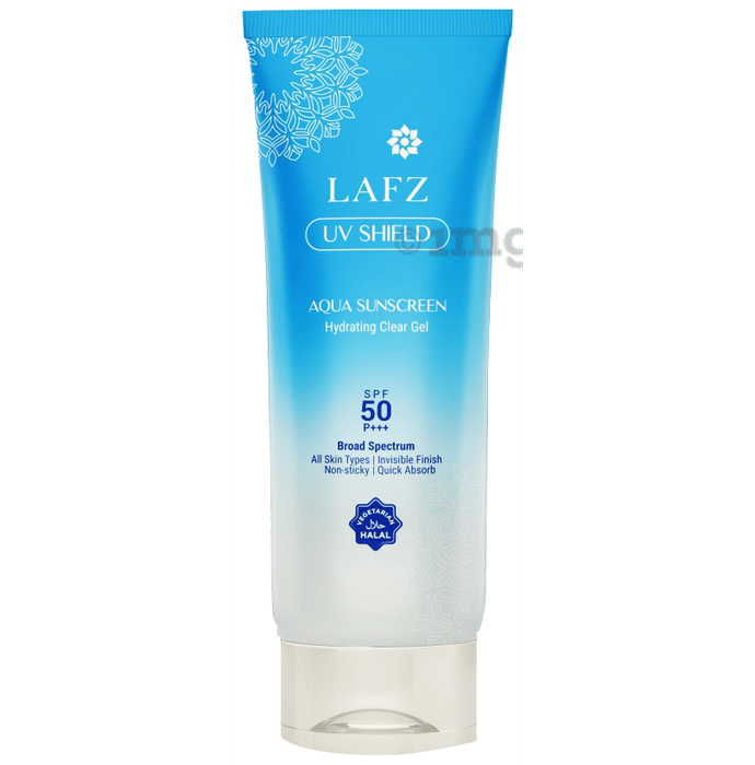 Lafz UV Shield Aqua Sunscreen Hydrating Clear Gel SPF 50