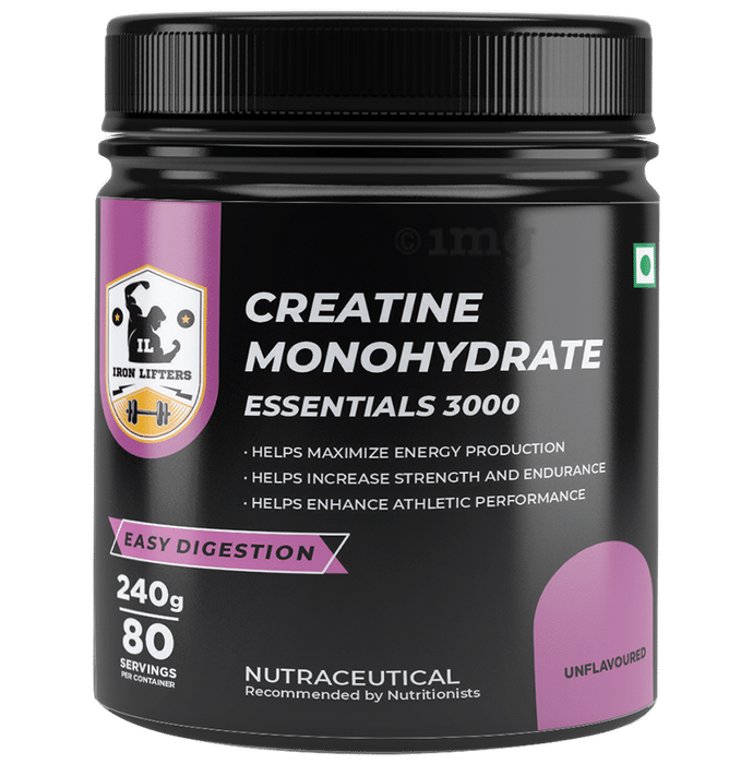 Iron Lifters Creatine Monohydrate Essentials 3000 Powder
