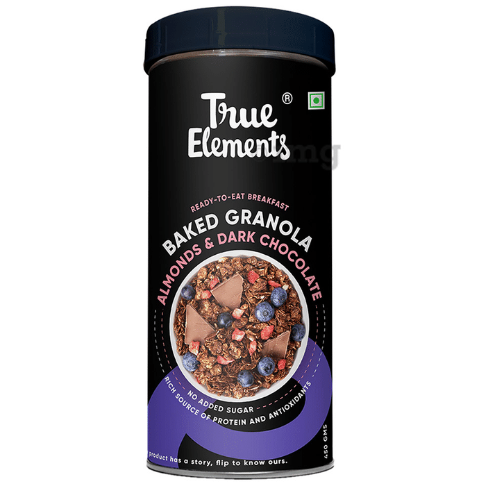True Elements Baked Granola Almond and Dark Chocolate