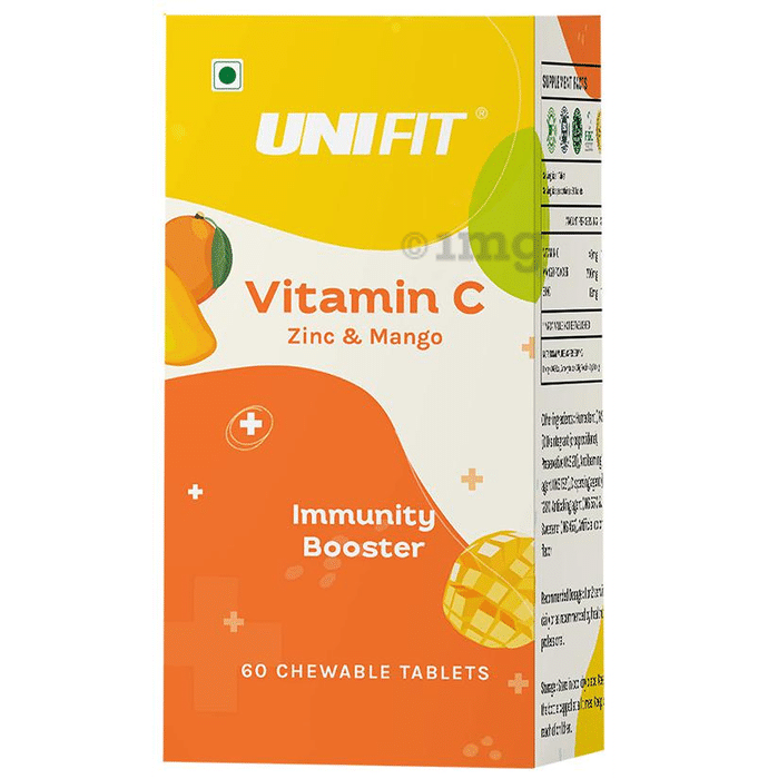 Unifit Vitamin C Chewable Tablet with Zinc & Mango Extract (60 Each)