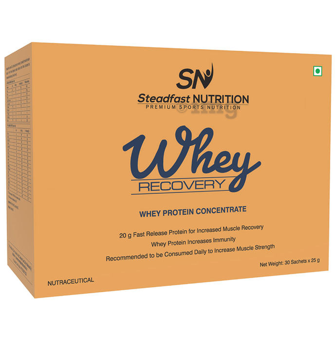 Steadfast Nutrition Whey Recovery Whet Protein Concentrate Sachet (25gm Each)
