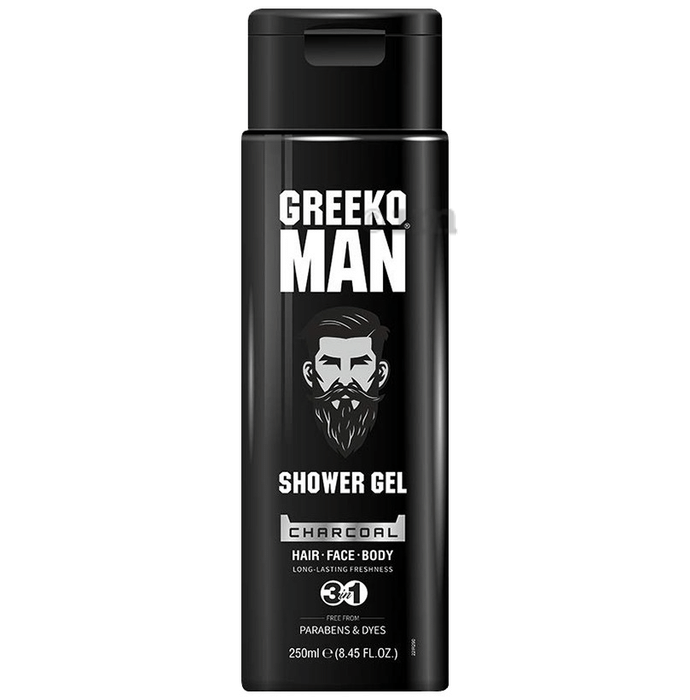 Greeko Man 3 in1 Charcoal Shower Gel