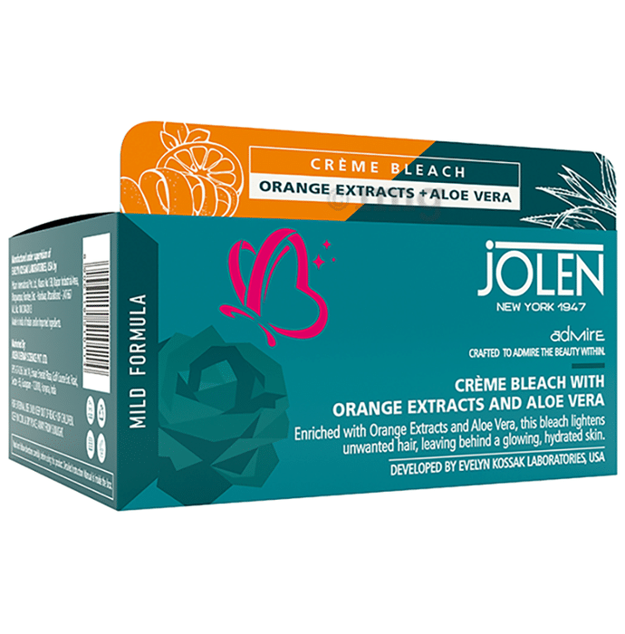 Jolen New York Cream Bleach Orange Extracts and Aloe Vera