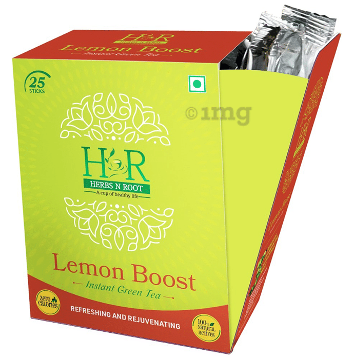 Herbs N Root Lemon Boost Instant Green Tea Stick (2gm Each)