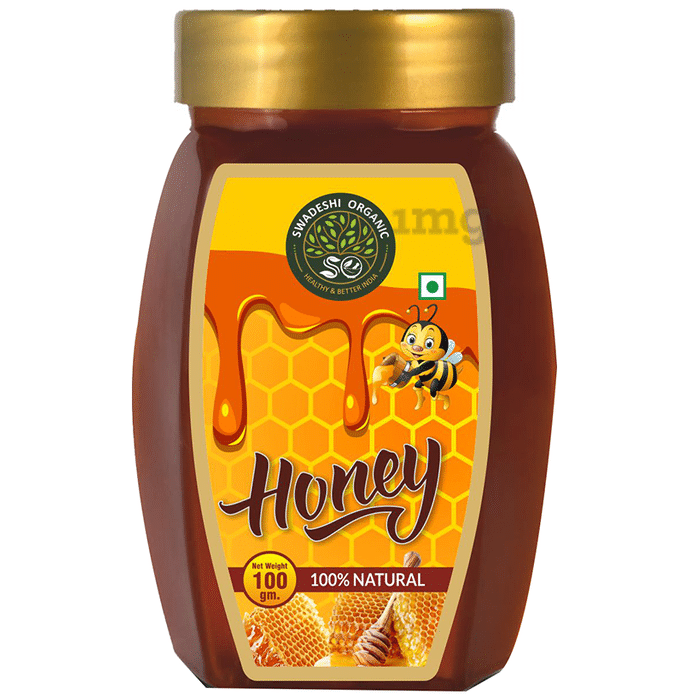 Swadeshi Organic Combo Pack of 100% Natural Honey (250gm & 100gm)