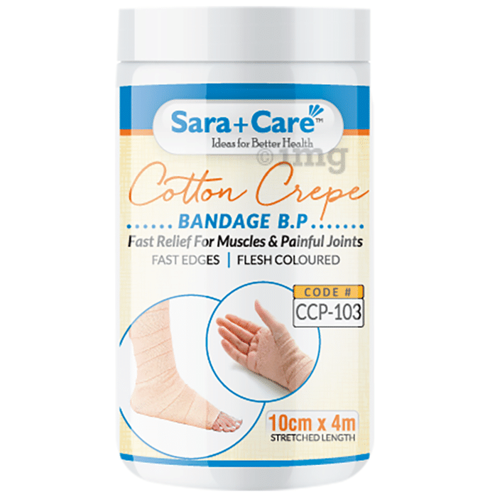 Sara+Care CCP 103 Cotton Crepe Bandage  10cm
