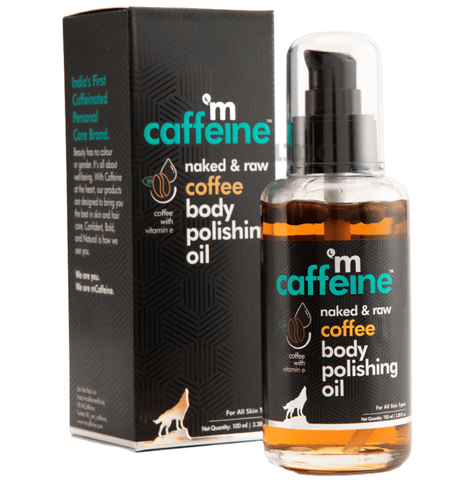 mCaffeine Naked & Raw Coffee Body Polishing Oil