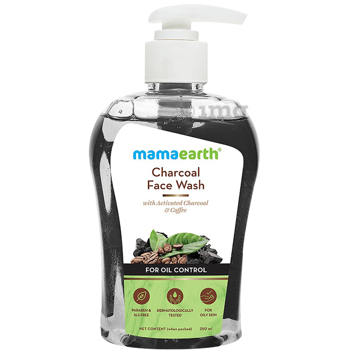Mamaearth Charcoal Face Wash for Healthy Skin | Paraben & SLS-Free | Face Care Product for All Skin Types