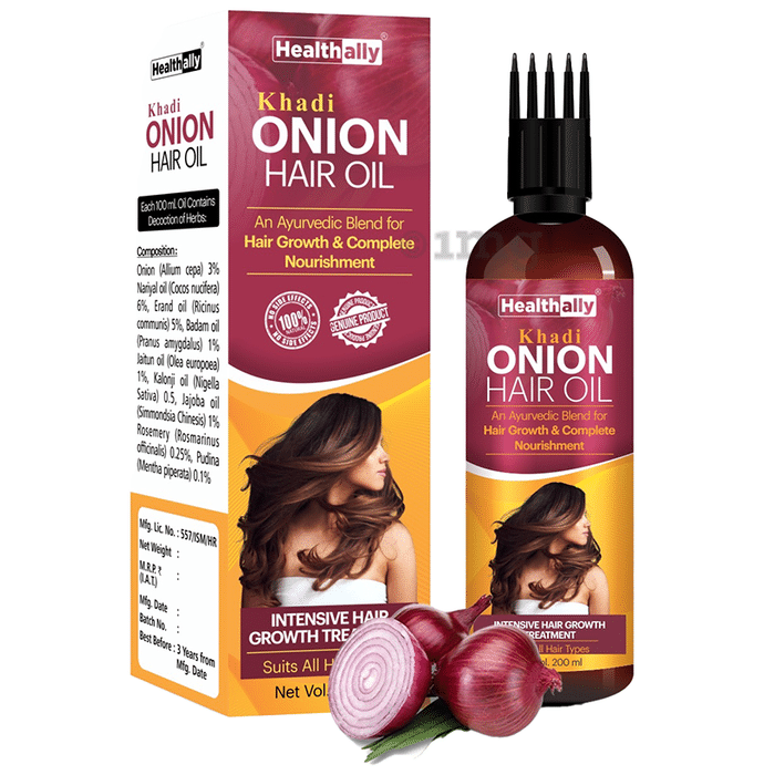 Healthally Khadi Onion Hair Oil