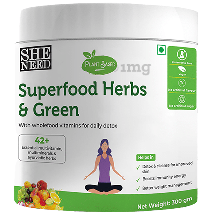 SheNeed Superfood Herbs & Green Powder