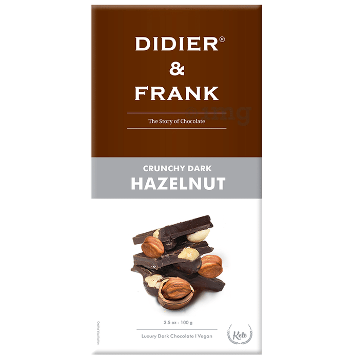 Didier & Frank Crunchy Dark Hazelnut Chocolate (100gm Each)