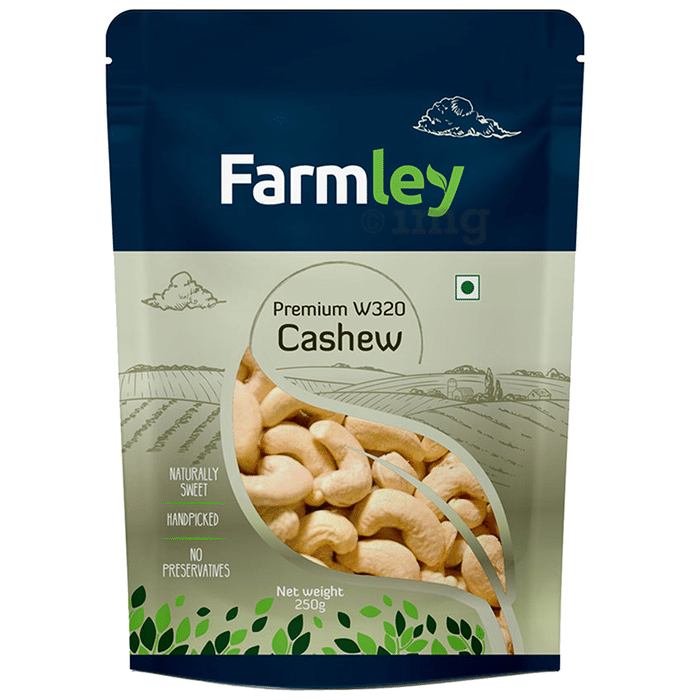 Farmley Premium W320 Cashew: Buy packet of 250.0 gm Dry Fruits at best ...
