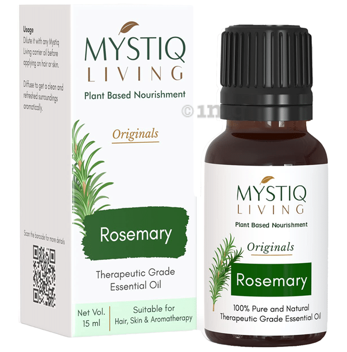 Mystiq Living Rosemary Essential Oil 100% Pure Therapeutic Grade
