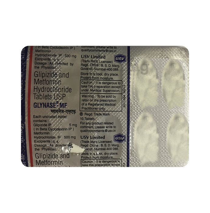 Glynase Mf Tablet View Uses Side Effects Price And Substitutes 1mg