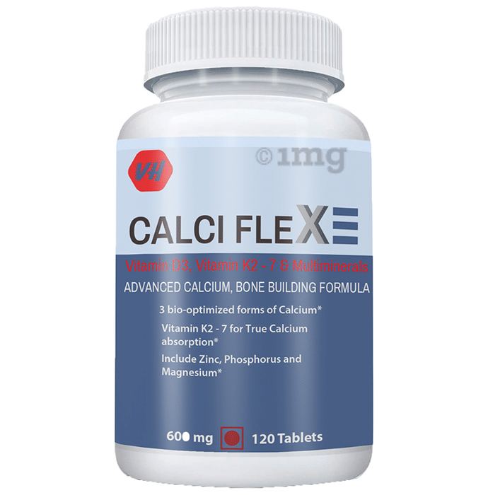 Vitaminhaat Calciflex with Calcium, Vitamin D3 & Vitamin K2-7 for Bone Building | Capsule