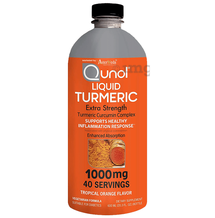 Qunol Liquid Turmeric Extra Strength 1000mg Tropical Orange