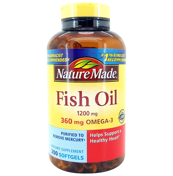 Nature Made Fish Oil Omega-3 1200mg Softgels
