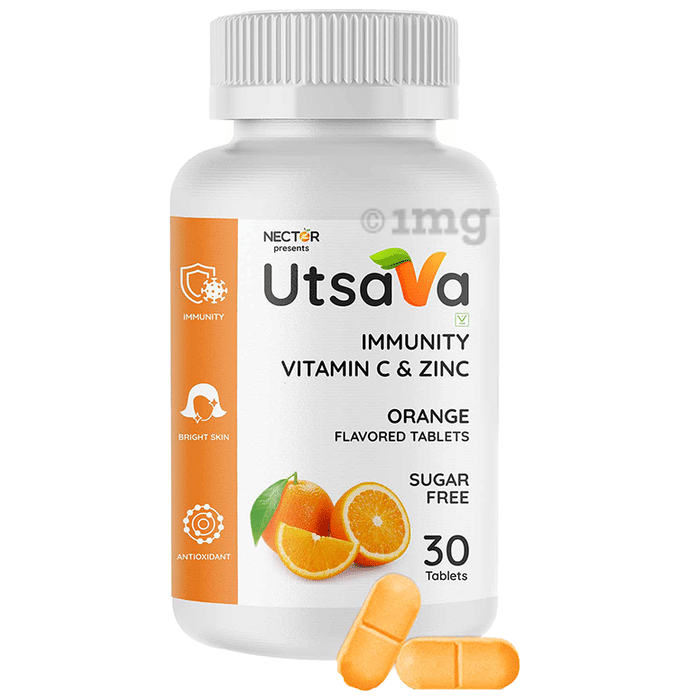 Nector Immunity VItamin C Chewable Tablet Orange